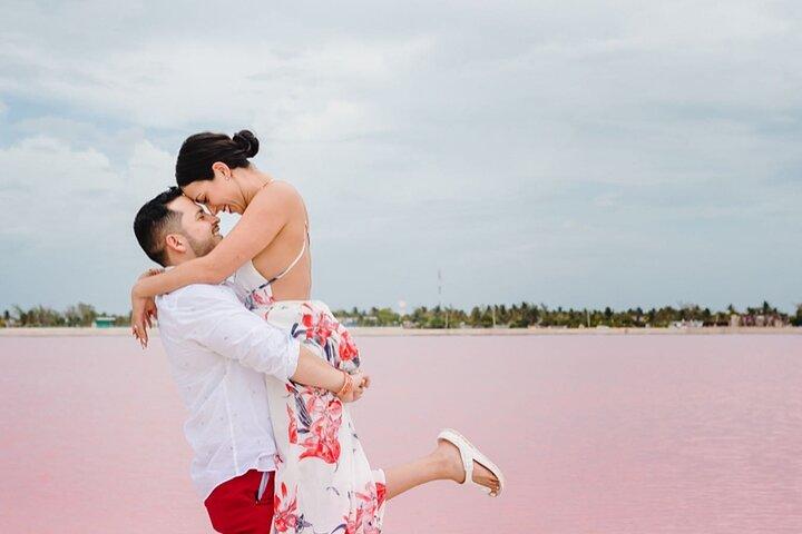 Relaxing Day at Las Coloradas Pink Lake! From Riviera Maya
