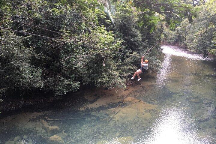 Jungle Zip-line Adventure from Belize City