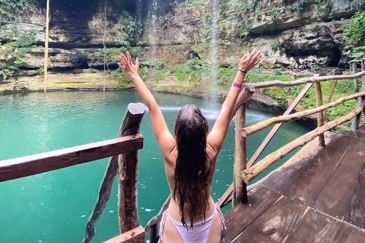 Chichen Itza and Cenote Chichikan Tourwith Valladolid From Cancun