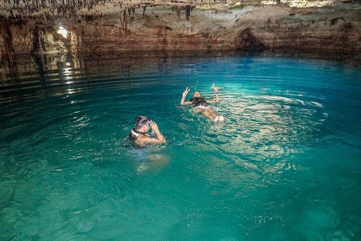The Best Adrenaline Park! ATV´s Ziplines & Cenote swim experience from Cancun
