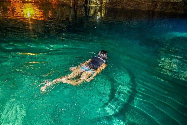 The Best Adrenaline Park! ATV´s Ziplines & Cenote swim experience from Cancun