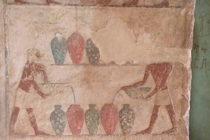 Giza pyramids, underground -tombs ,sphinx and Memphis museum