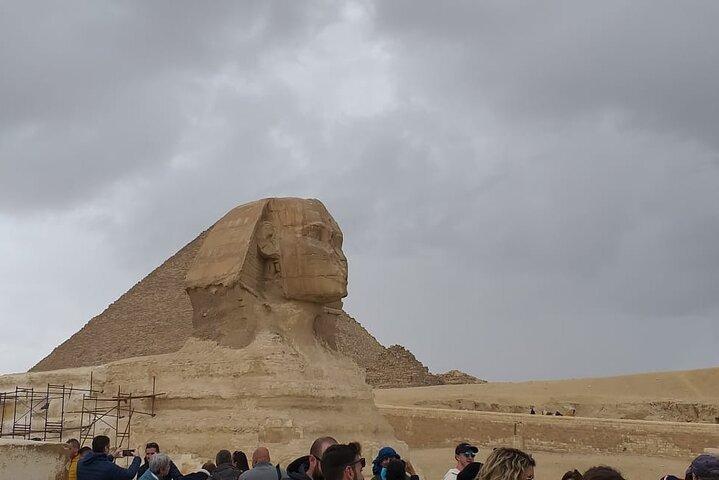 Giza pyramids, underground -tombs ,sphinx and Memphis museum