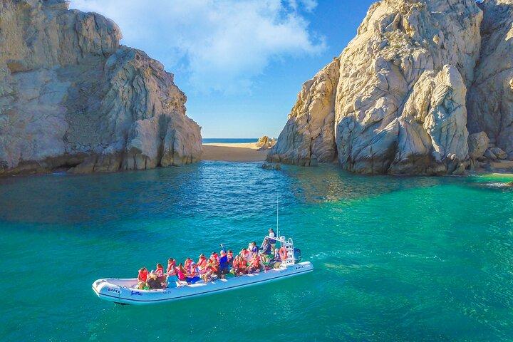 Boat Ride to the Arch and Beach Camel Ride in Cabo San Lucas