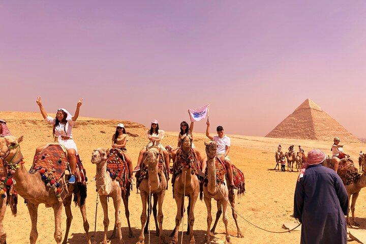 Giza Pyramids, Sakkara & Memphis Full Day Tour With Lunch & Camel Ride & Guide
