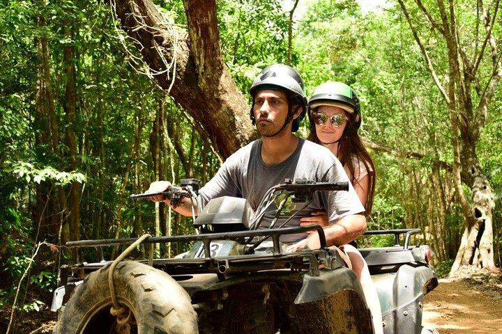 Experience ATV (shared) Ziplines & Cenote with Lunch from Cancún