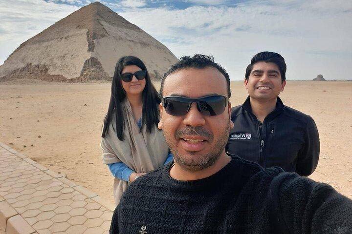 Dahshur 2 pyramids , Sakkara step pyramids, Memphis old city Private Tour