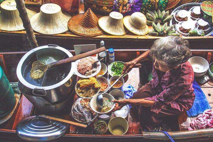 Damnoen Saduak Floating Market & Maeklong Railway Market Tour From Bangkok