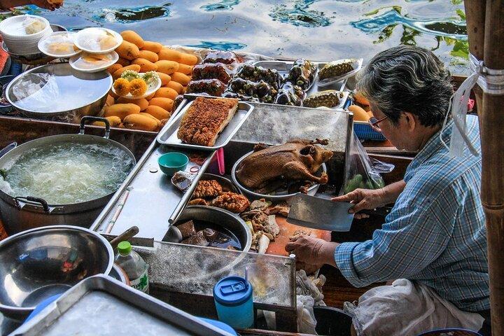 Damnoen Saduak Floating Market & Maeklong Railway Market Tour From Bangkok