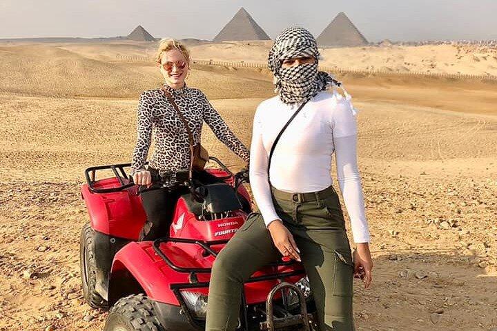 Quad Bike ATV ride around Giza Pyramids Sahara