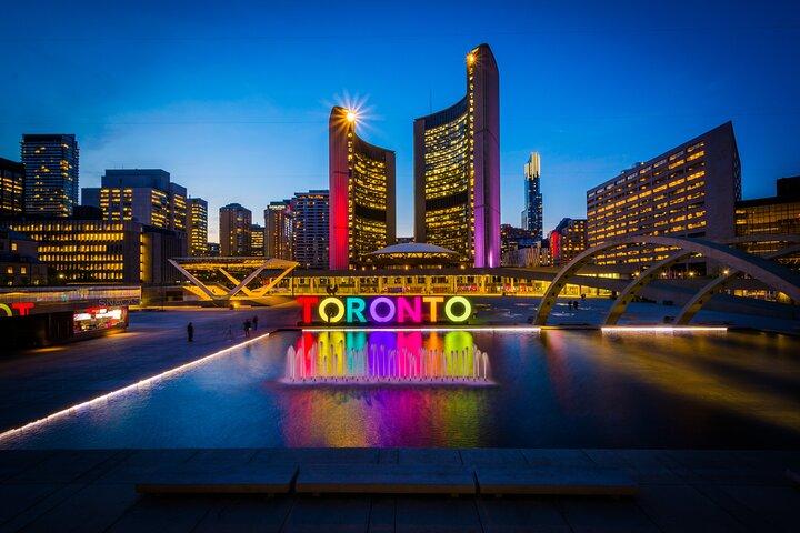 Toronto Premium Night Driving Tour with Harbour Boat Cruise