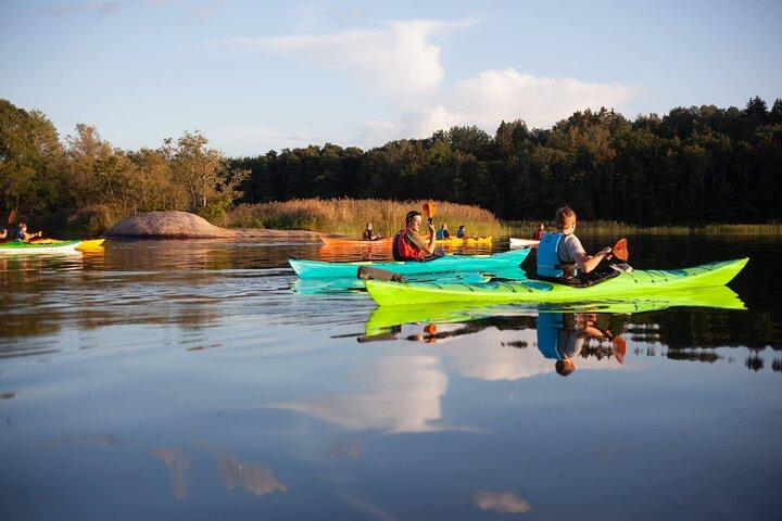 Stockholm Archipelago Sunset Kayaking and Fika tour