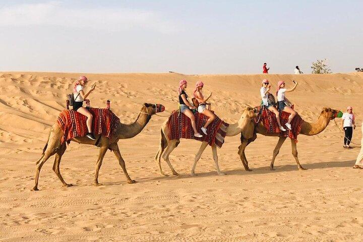 Dubai Desert Safari 4x4 Dune Bashing with Camel Riding