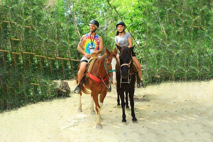Cancun Horseback Riding, ATV, Ziplines, Cenote, Lunch and Drinks