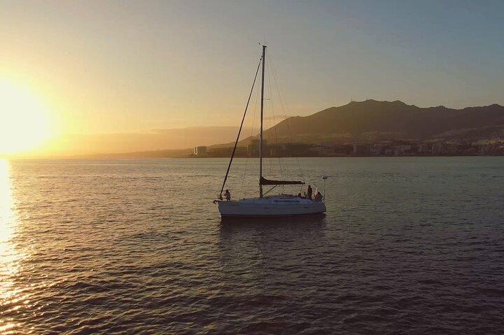 Sunset on Private Sailing boat Puerto Banus Marbella (10 pax)