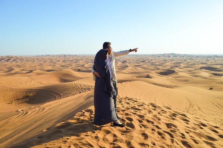 Evening Desert Safari with Quad Bike, BBQ Dinner and Camel Ride