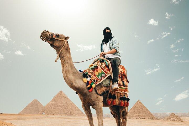 Giza Pyramids by Camel