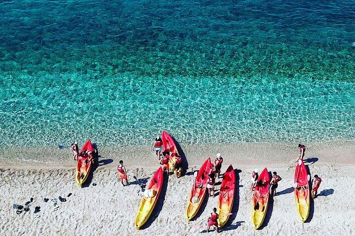 Kayak day in the coastline