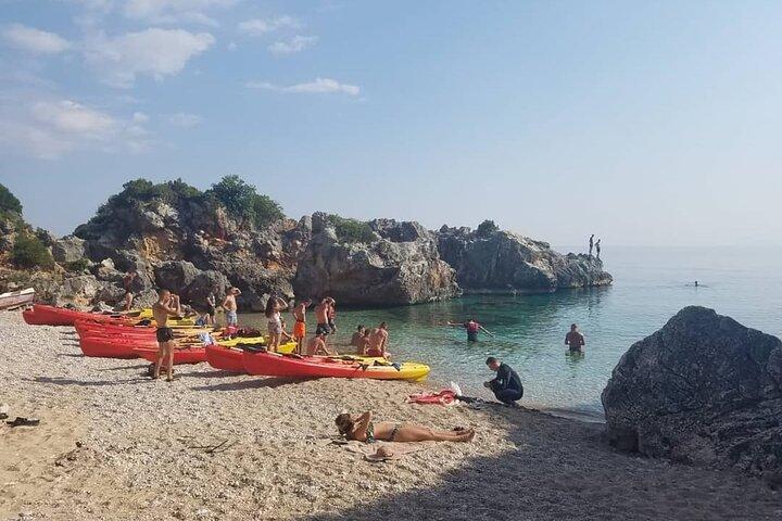 Kayak day in the coastline