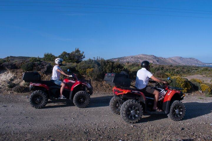 Rhodes ATV Quad Guided Off Road Tour 2 person on 1 Quad