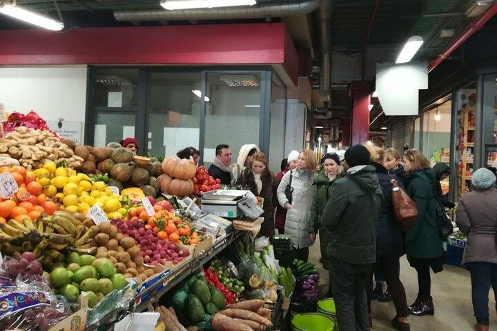 Market Food Tour in Florence + 4 courses lunch Cooking Class