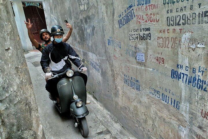 Half Day Hanoi Vespa Tours: Food + Culture + Sight + Fun on Vintage Vespa
