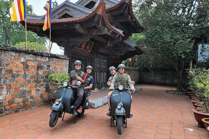 Half Day Hanoi Vespa Tours: Food + Culture + Sight + Fun on Vintage Vespa