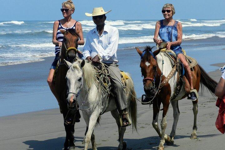 Afro-Mexican Village: Horseback Beach Ride, Crocs & Cliff Diver