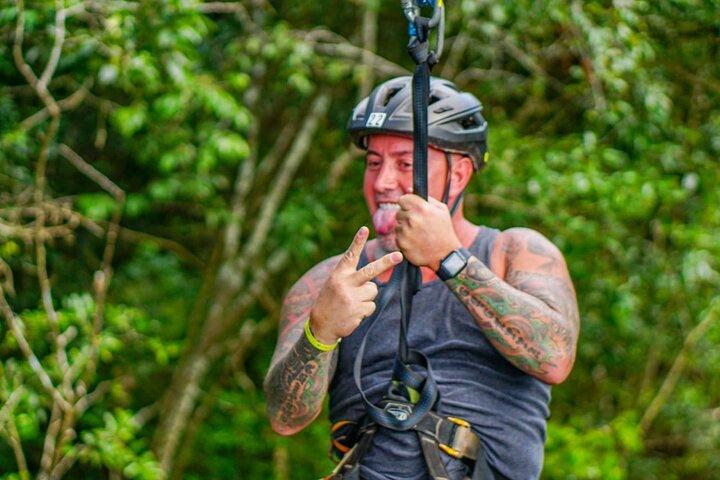 Discover the Adrenaline with Atvs ziplines single and a real Mayan cenote