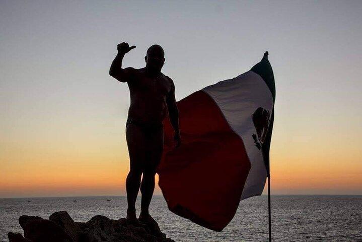 Different Versions of Sunset in "La Quebrada" High Cliff Divers