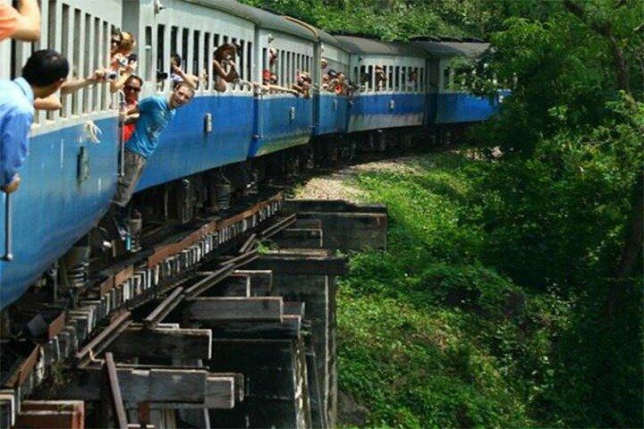 Bangkok Join Kanchanaburi-VIP Seat Train Riding, Long tail boat