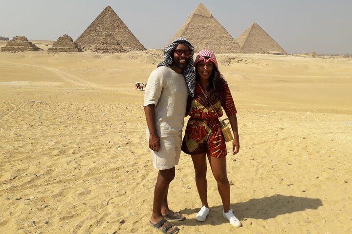 Giza Pyramids & Felucca Boat ride on Nile River Private Tour
