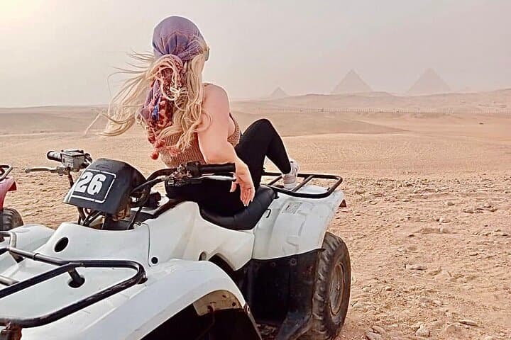 Giza pyramids,Sphinx,ATV bike,Camel ride, Dinner cruise& shopping