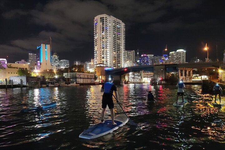 Miami City Lights Night SUP or Kayak
