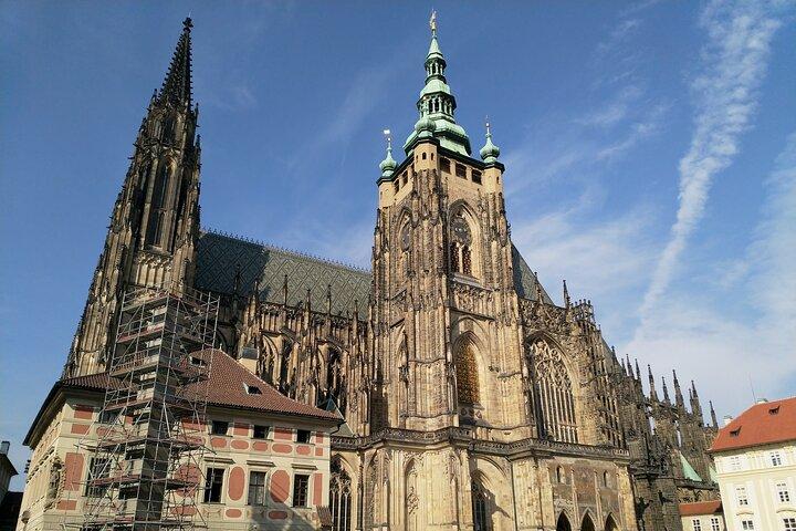 Vintage Car Ride with Walking Tour of Prague City Center