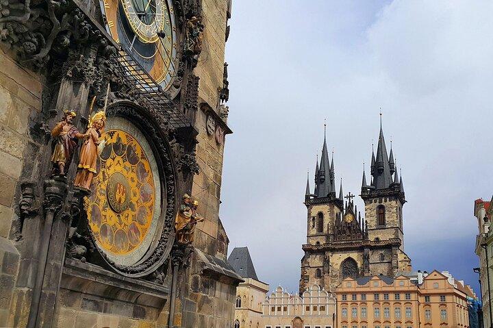 Vintage Car Ride with Walking Tour of Prague City Center