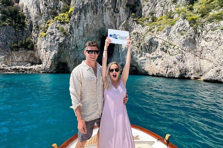 Private Capri Boat Tour: Blue Grotto, Faraglioni, & Swim Stops
