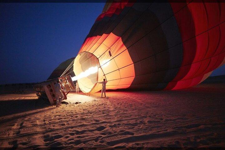 Hot Air Balloon Flight in Dubai with Refreshments Including Pickup & Drop off