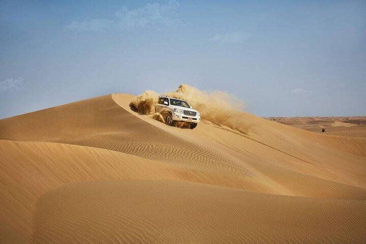 4hrs Dubai Morning Private 4x4 Jeep Only Dunes Drive Camel Ride
