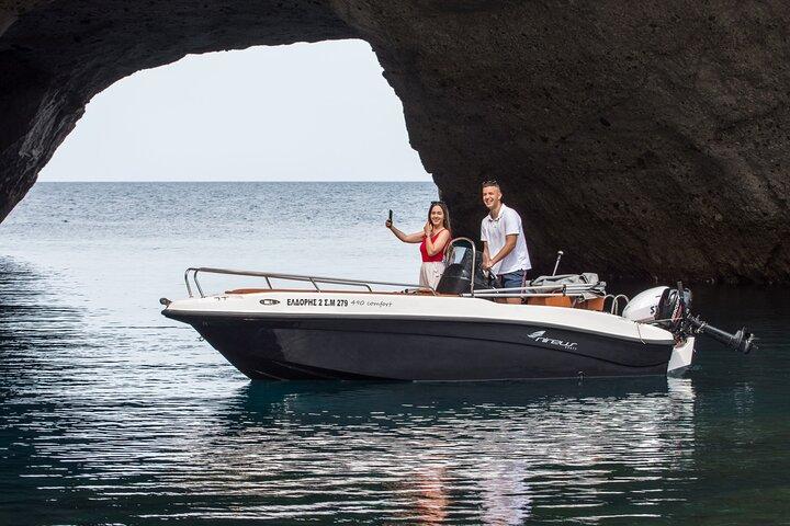 Private ELDORIS Boat Rental in Milos Agia Kiriaki GREECE