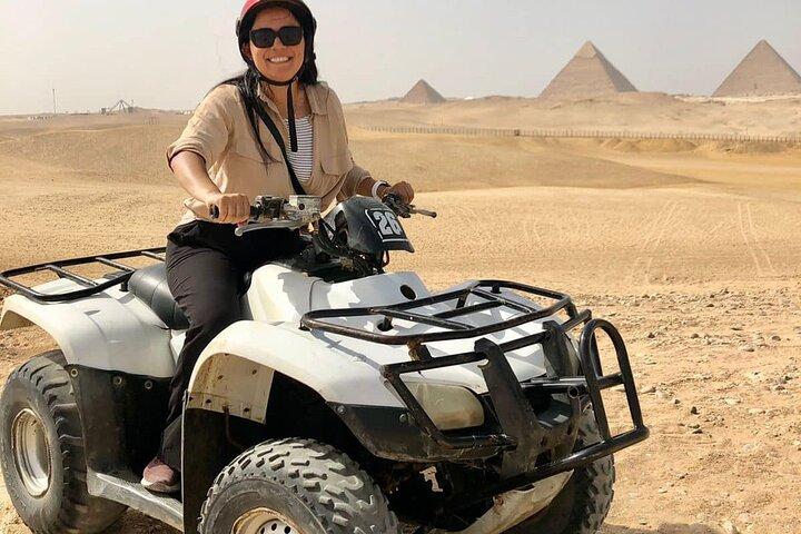 Quad bike around Giza Pyramids around Giza pyramids