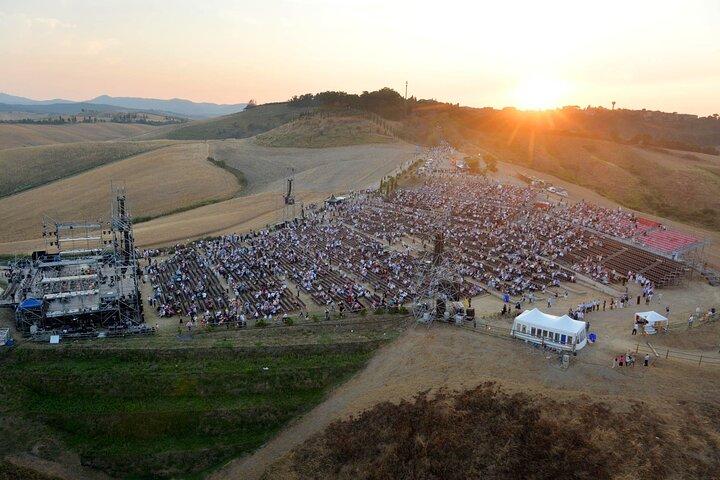 Andrea Bocelli concert LAJATICO Limousine Service from Florence
