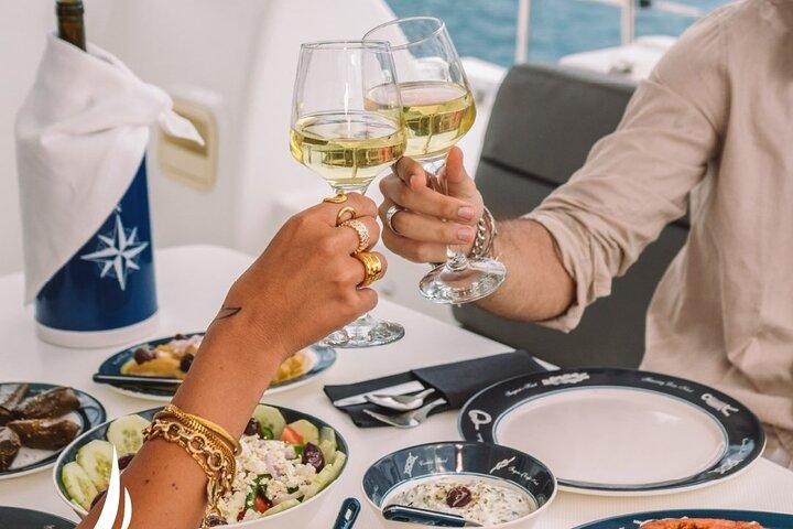 Private Sunset Cruise with Full Greek Dinner