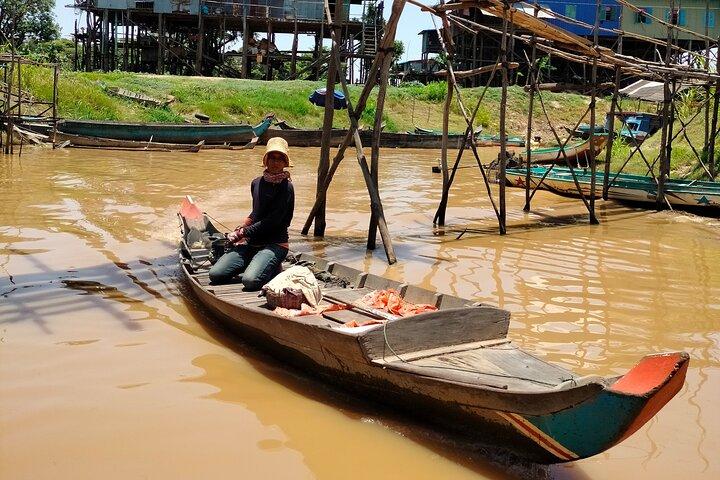A Day Private Kompong Khleang Floating Village Tour & Tonle Sap