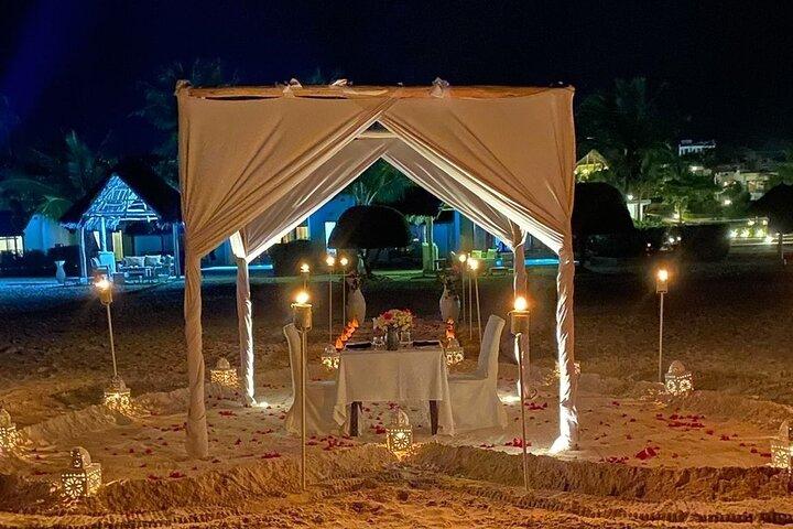 Romantic and gourmet dinner in Zanzibar