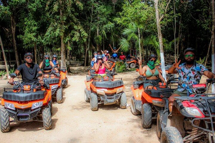 Half Day in Cancun Atvs Ziplines and Cenote Park