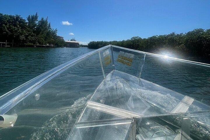 Live Cancun from our Transparent Boat