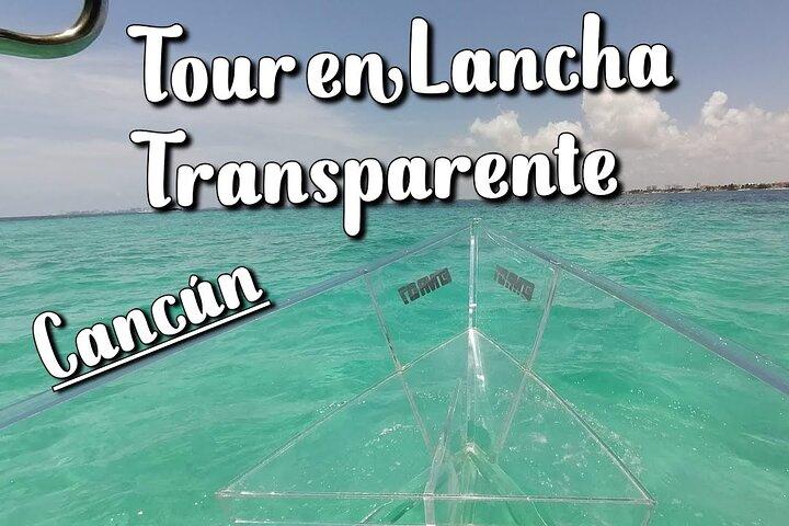 Live Cancun from our Transparent Boat
