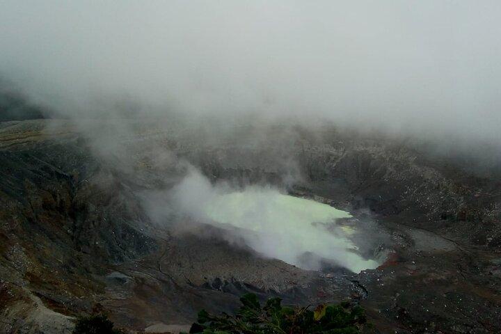 Poas Volcano waterfalls and coffee tour from from San Jose