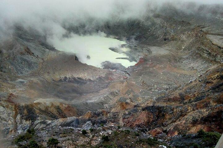 Poas Volcano waterfalls and coffee tour from from San Jose